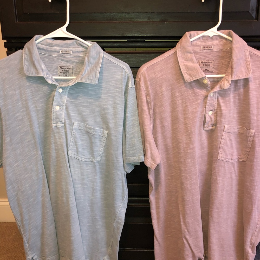 Abercrombie and Fitch men’s polos no logo